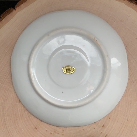 China Rose Gold Tone Mini Plate & Teacup Set - Picture 6 of 10